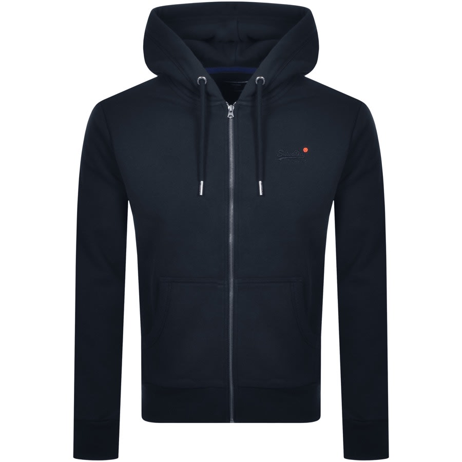 Alternative Image for ProductSuperdry Orange Label Full Zip Hoodie Navy1